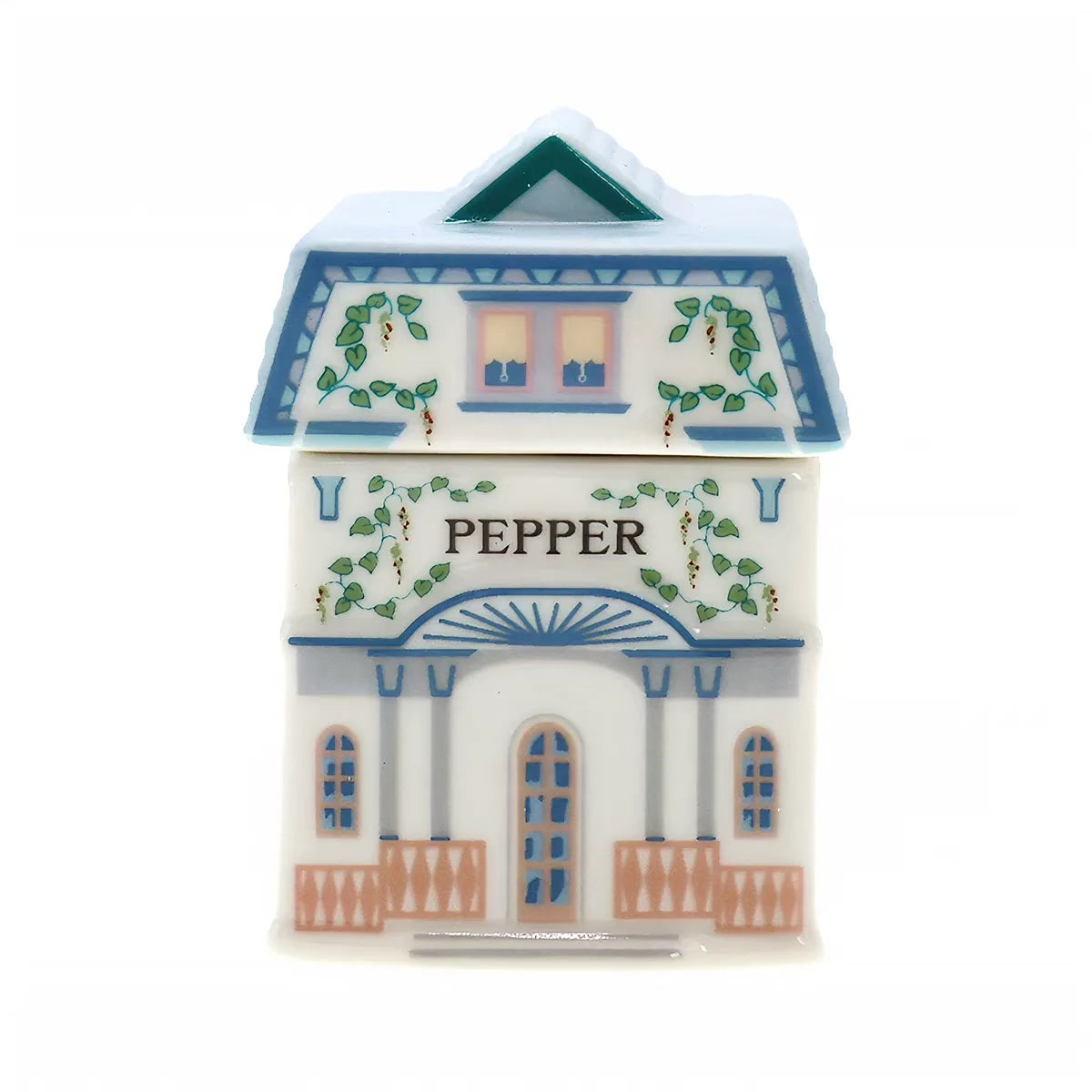 Creative Ceramic Pottery Spice Jar 24-Piece Colorful House Shape Powder Storage Handmade Custom Logo Salt Spice Canisters